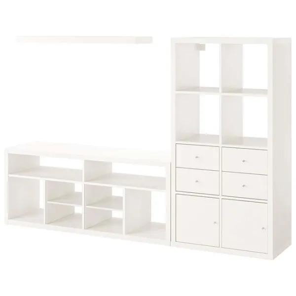 Гостиная Ikea Kallax/Lack Модульная / White photo 1 Гостиная Ikea Kallax/Lack Модульная / White photo 1