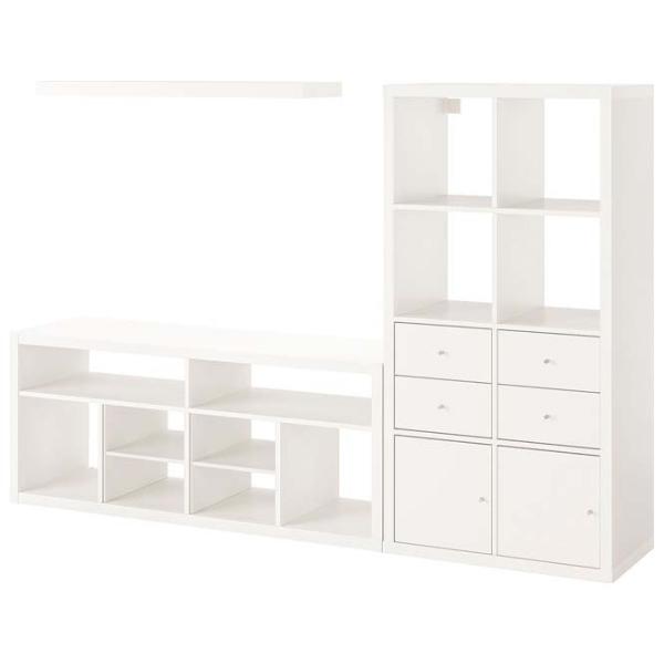 Гостиная Ikea Kallax/Lack Модульная / White photo 1 Гостиная Ikea Kallax/Lack Модульная / White photo 1