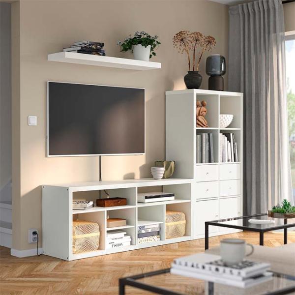 Гостиная Ikea Kallax/Lack Модульная / White photo 2 Гостиная Ikea Kallax/Lack Модульная / White photo 2