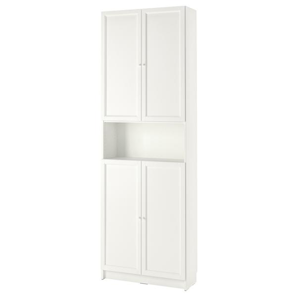 Шкаф Ikea Billy/Oxberg 237 x 80 x 30см / МДФ / White photo 1