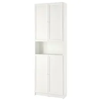 Dulap Ikea Billy/Oxberg 237 x 80 x 30 / MDF / White