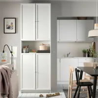 Шкаф Ikea Billy/Oxberg 237 x 80 x 30см / МДФ / White photo 3