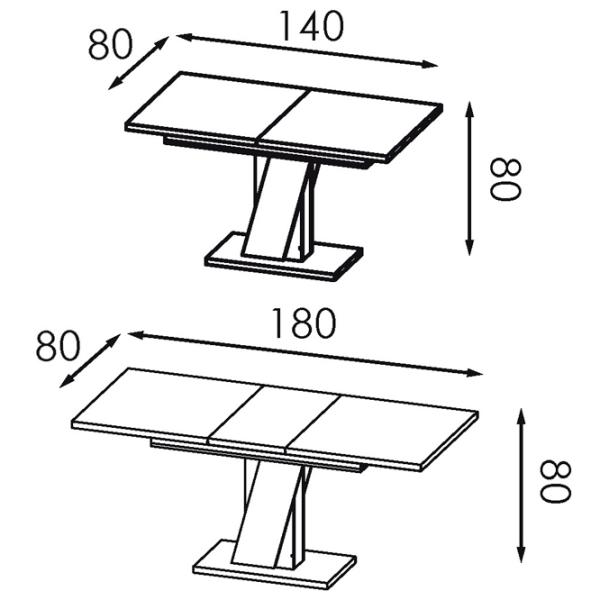Кухонный стол раскладной Modern Modern Slider ДСП/ Белый photo 5