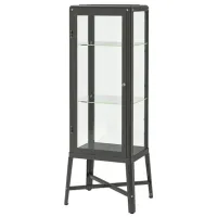 Витрина для гостиной Ikea Fabrikor Металл / Dark grey