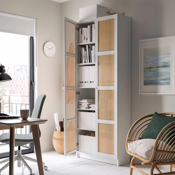 Шкаф Ikea Billy/Hogadal 202 x 80 x 30см / МДФ / White photo 3