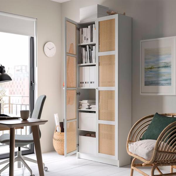 Шкаф Ikea Billy/Hogadal 202 x 80 x 30см / МДФ / White photo 3