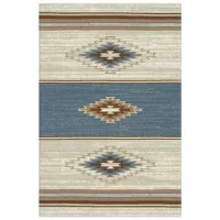 Ковер Covoare Ungheni Delta Beige Blue / Полипропилен