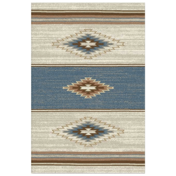 Covor Covoare Ungheni Delta Beige Blue / Polipropilenă photo 1