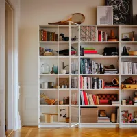 Dulap Ikea Billy/Hogbo 202 x 160 x 30 / MDF / White photo 3