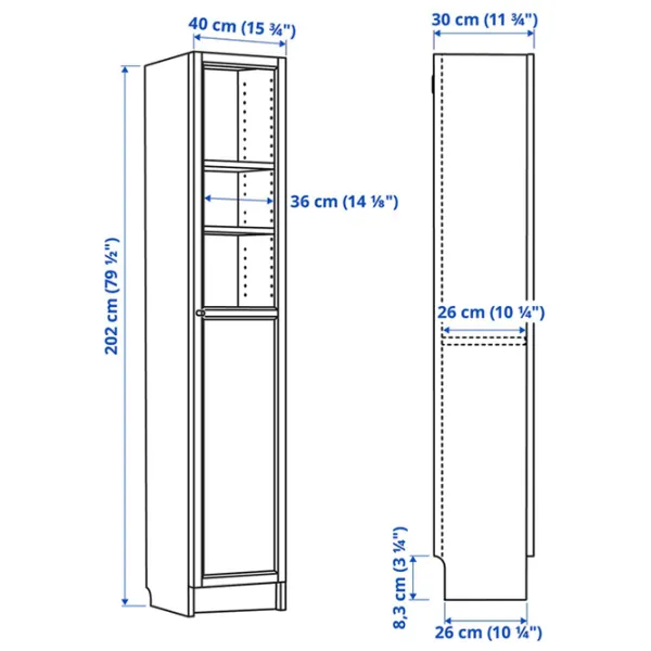 Витрина для гостиной Ikea Billy  ДСП / White photo 2
