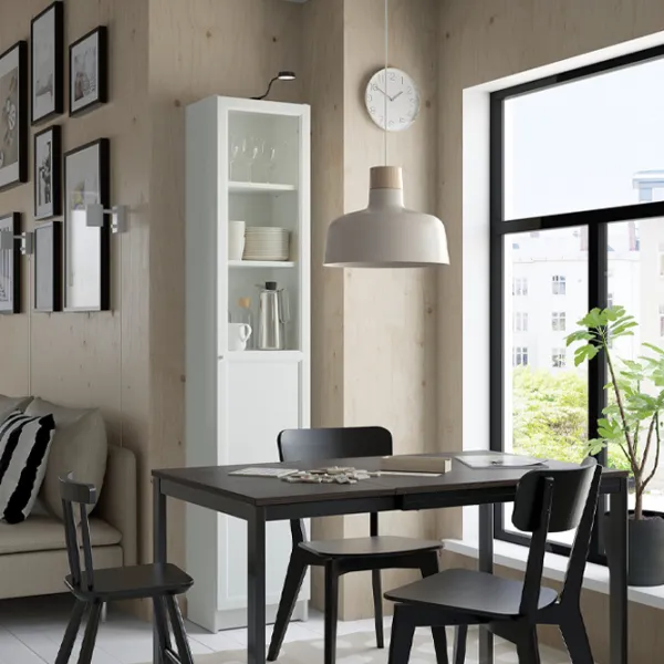 Витрина для гостиной Ikea Billy  ДСП / White photo 3