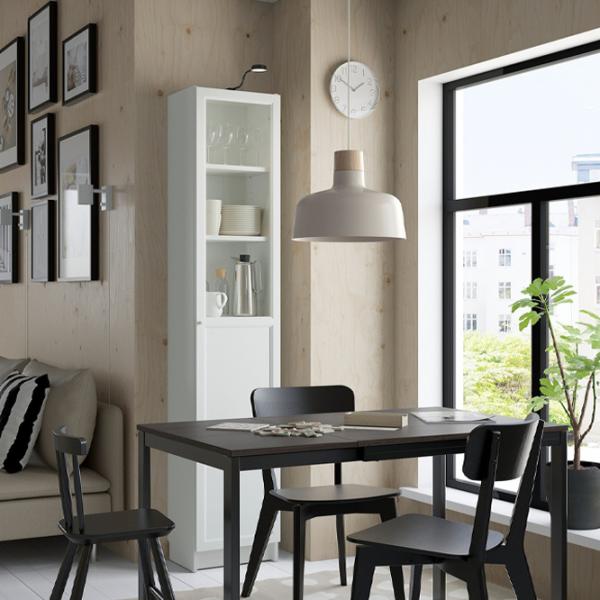 Витрина для гостиной Ikea Billy  ДСП / White photo 3