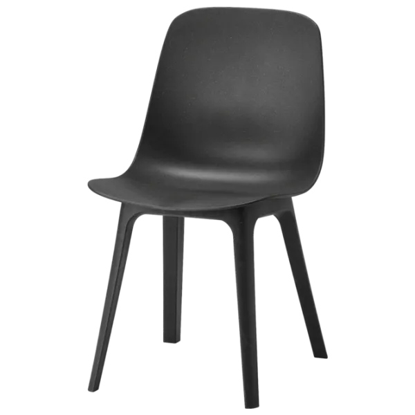 Кухонный стул Ikea Odger Пластик/ Черный Антрацит photo 1