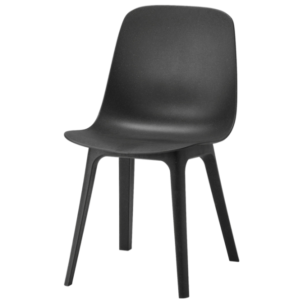 Кухонный стул Ikea Odger Пластик/ Черный Антрацит photo 1
