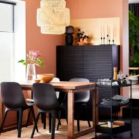 Scaun de bucătărie Ikea Odger Plastic/ Black Antracit photo 4