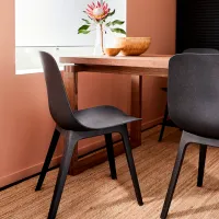 Scaun de bucătărie Ikea Odger Plastic/ Black Antracit photo 5