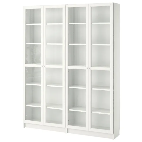 Dulap Ikea Billy/Oxberg 202 x 160 x 30 / MDF / White photo 1
