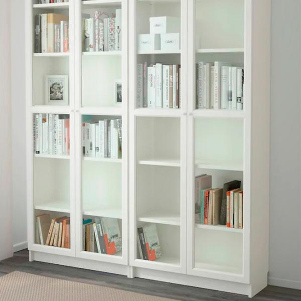 Dulap Ikea Billy/Oxberg 202 x 160 x 30 / MDF / White photo 2