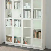 Dulap Ikea Billy/Oxberg 202 x 160 x 30 / MDF / White photo 2