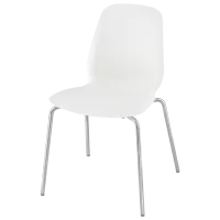 Кухонный стул Ikea Lidas/Sefast Пластик/ Белый Хром