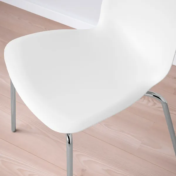 Кухонный стул Ikea Lidas/Sefast Пластик/ Белый Хром photo 2