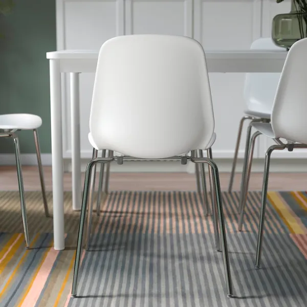 Кухонный стул Ikea Lidas/Sefast Пластик/ Белый Хром photo 4
