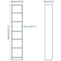 Dulap cu vitrină Ikea Billy PAL / White photo 2