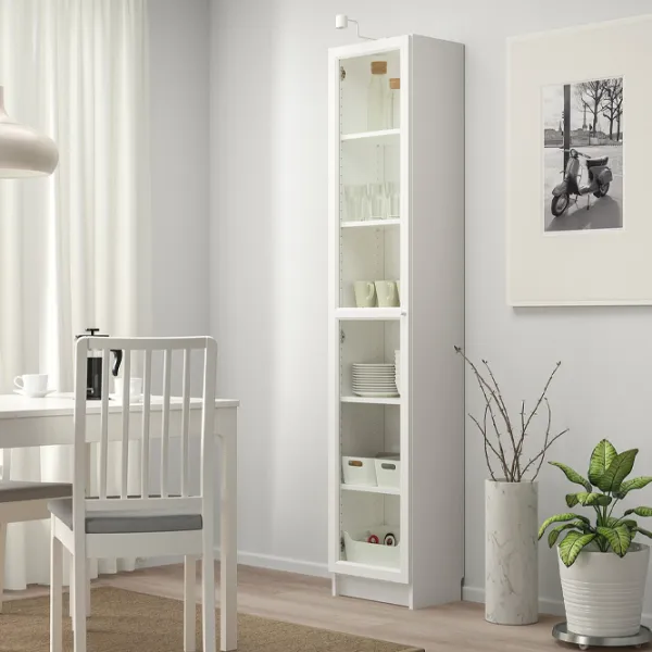 Dulap cu vitrină Ikea Billy  PAL / White photo 3