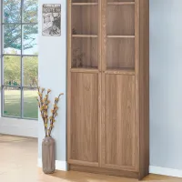 Dulap Ikea Billy/Oxberg 237 x 80 x 30 / Sticlă / Stejar photo 2