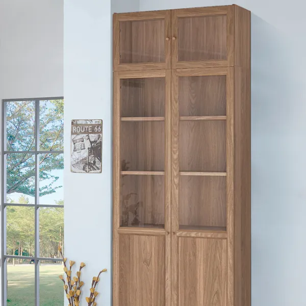 Dulap Ikea Billy/Oxberg 237 x 80 x 30 / Sticlă / Stejar photo 3 Dulap Ikea Billy/Oxberg 237 x 80 x 30 / Sticlă / Stejar photo 3