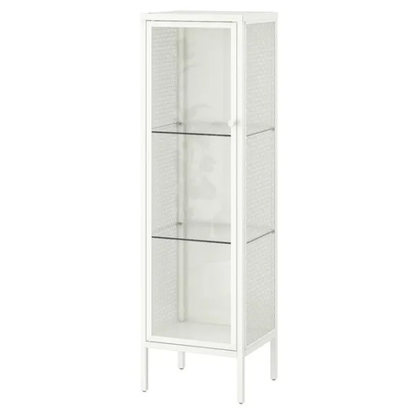 Dulap cu vitrină Ikea Baggebo Metal / White photo 1 Dulap cu vitrină Ikea Baggebo Metal / White photo 1