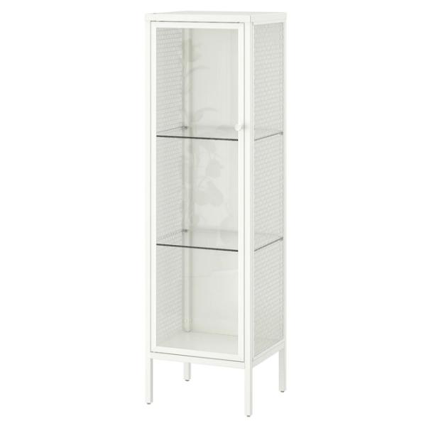 Dulap cu vitrină Ikea Baggebo Metal / White photo 1 Dulap cu vitrină Ikea Baggebo Metal / White photo 1