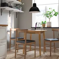 Scaun de bucătărie Ikea Nackanas Masiv/ Gray Wood photo 5