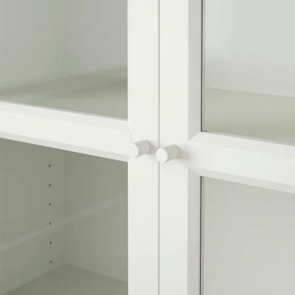 Шкаф Ikea Billy/Oxberg 202 x 80 x 30см / Стекло / White photo 2 Шкаф Ikea Billy/Oxberg 202 x 80 x 30см / Стекло / White photo 2