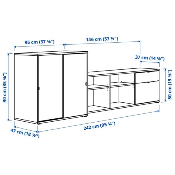 Гостиная Ikea Vihals Модульная / Dark grey photo 4 Гостиная Ikea Vihals Модульная / Dark grey photo 4