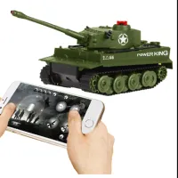 Боевой Танк Optmarket OP МЕ03.224 3695100376819 5 км/ч / 2.4 ГГц / Черный Зеленый photo 2