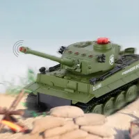 Боевой Танк Optmarket OP МЕ03.224 3695100376819 5 км/ч / 2.4 ГГц / Черный Зеленый photo 5
