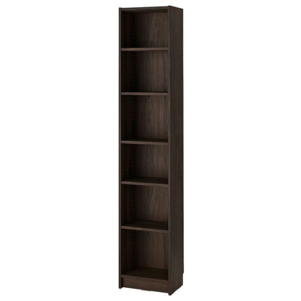 Dulap Ikea Billy/Oxberg 237 x 200 x 30 / MDF / Dark brown photo 2