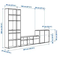 Living Ikea Vihals Modulară / Dark grey photo 6