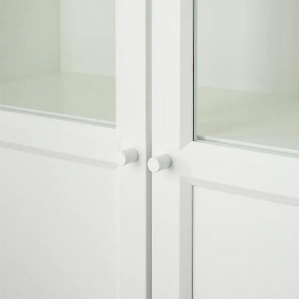 Dulap Ikea Billy/Oxberg 202 x 160 x 30 / Sticlă / White photo 2 Dulap Ikea Billy/Oxberg 202 x 160 x 30 / Sticlă / White photo 2
