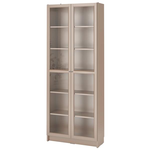 Dulap Ikea Billy  202 x 80 x 30 / Sticlă / Gray photo 1