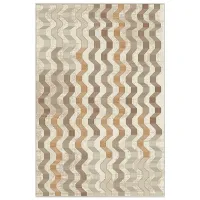 Covor Covoare Ungheni Delta Beige Brown / Polipropilenă