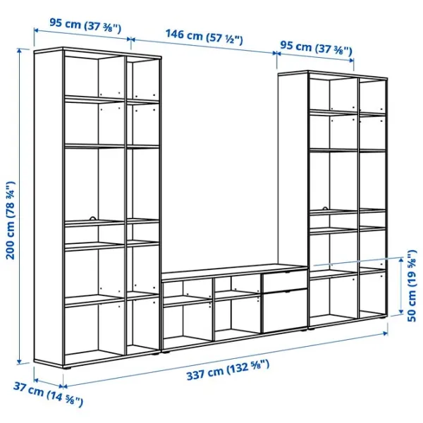 Гостиная Ikea Vihals Модульная / Dark grey photo 3