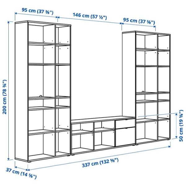 Гостиная Ikea Vihals Модульная / Dark grey photo 3