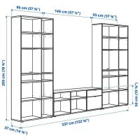 Living Ikea Vihals Modulară / Dark grey photo 3