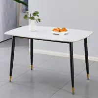 Кухонный стол зафиксированный Marcel Prod DT-9034 Камень/ Белый photo 2