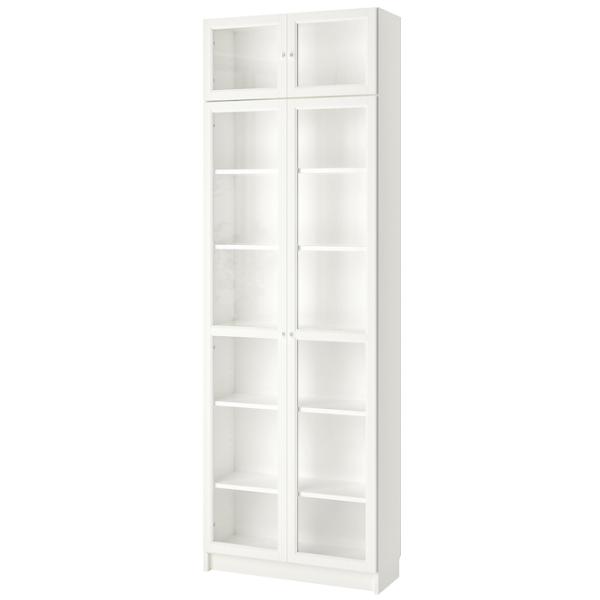 Dulap Ikea Billy/Oxberg 237 x 80 x 30 / Sticlă / White photo 1 Dulap Ikea Billy/Oxberg 237 x 80 x 30 / Sticlă / White photo 1