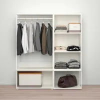 Шкаф для прихожей Ikea Platsa ДСП / White photo 2