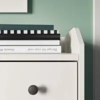 Шкаф для прихожей Ikea Hauga ДСП / White photo 5