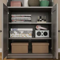 Шкаф для прихожей Ikea Hauga ДСП / Серый photo 4